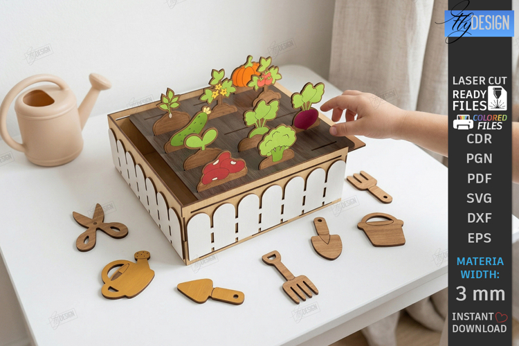 Garden Toy Playset Laser Cut | Kids Laser | Kids Farm | CNC