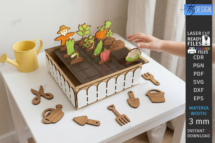 Garden Toy Playset Laser Cut | Kids Laser | Kids Farm | CNC