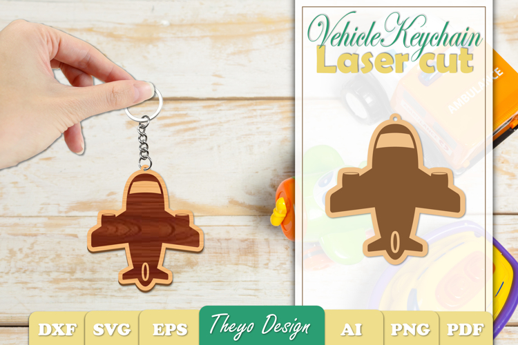 Vehicle Keychain SVG | Vehicle Key Chain Laser Cut