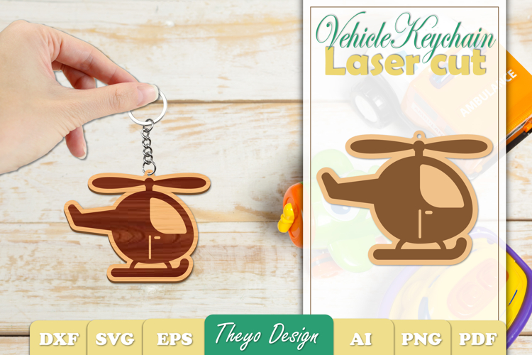 Vehicle Keychain SVG | Vehicle Key Chain Laser Cut