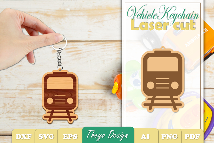 Vehicle Keychain SVG | Vehicle Key Chain Laser Cut