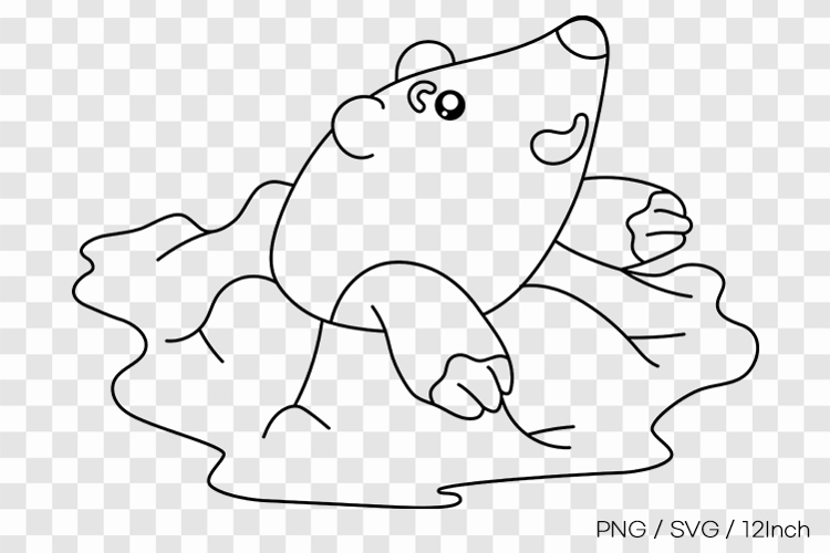 Little underground mole rat funny look PNG animal clipart
