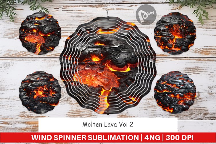 Wind Spinner Molten Lava