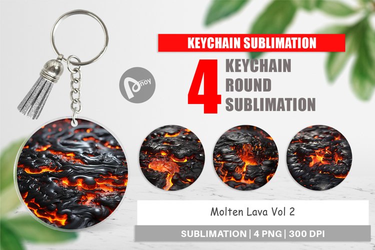 Keychain Molten Lava