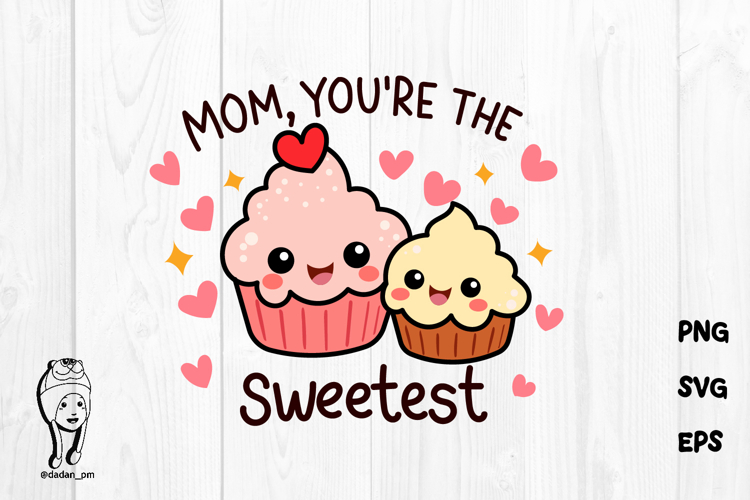 Funny Mama Mothers Day Mom Pun Cupcake
