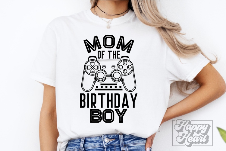 Mom Of The Birthday Boy Level Unlocked SVG Video Game PNG