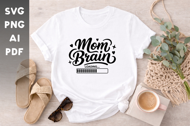 om Brain Loading SVG | Funny Mom Quote SVG Mother Life SVG