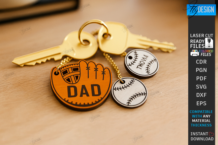 Family Keychain Laser Cut |Wooden Key Rings|Family SVG| CNC