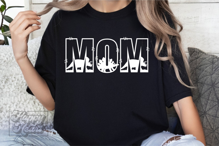 Mom Dinosaur SVG - Dinosaur Birthday PNG - Mommy Saurus
