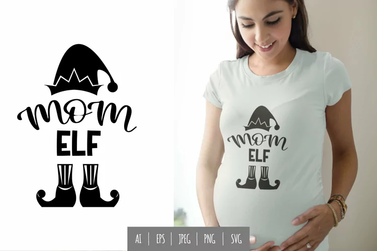 Mom Elf Illustration