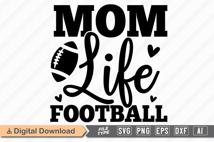 Mom Life Football SVG | American Football SVG