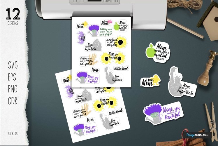 Mother's day stickers for planner example image 1