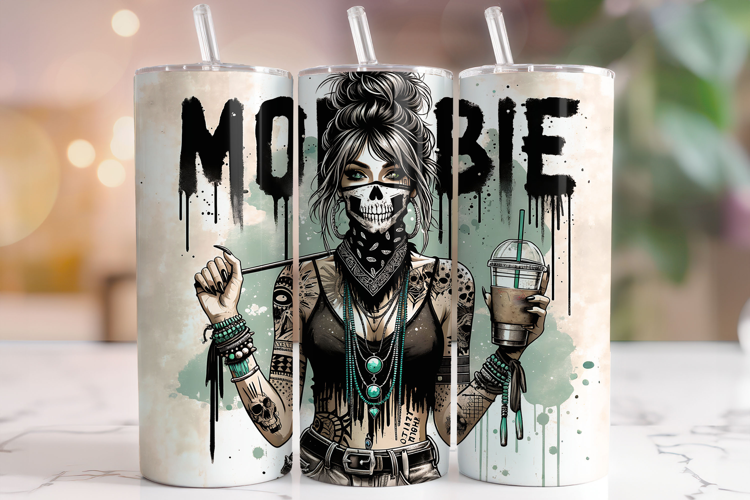 Mombie Tumbler, Funny Quotes Tumbler Wrap, Sarcastic Tumbler
