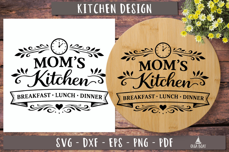 Mom’s Kitchen Vintage Sign Kitchen Quote