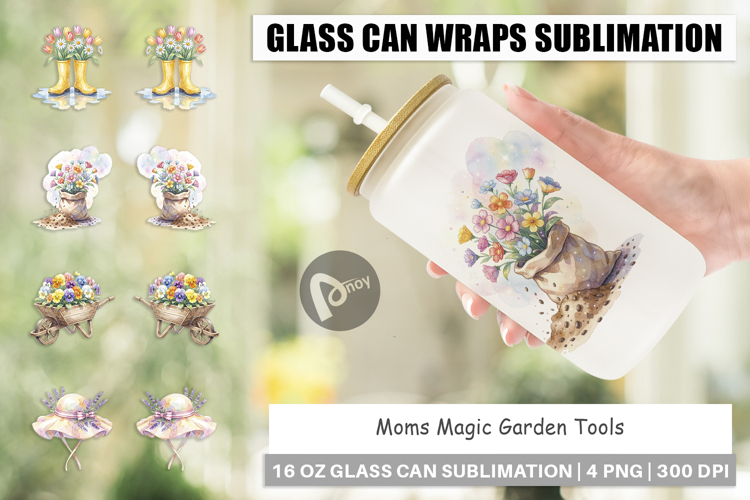 Moms Magic Garden Glass Can