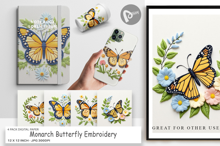 Monarch Butterfly Clipart Image 20
