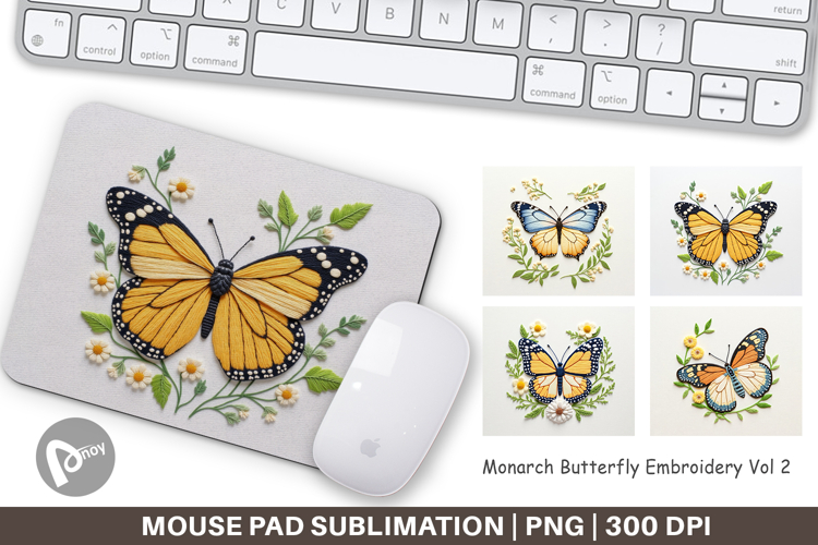 Mouse Pad Monarch Butterfly