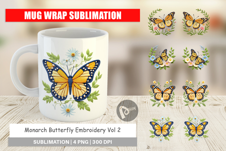 Monarch Butterfly Clipart Image 9