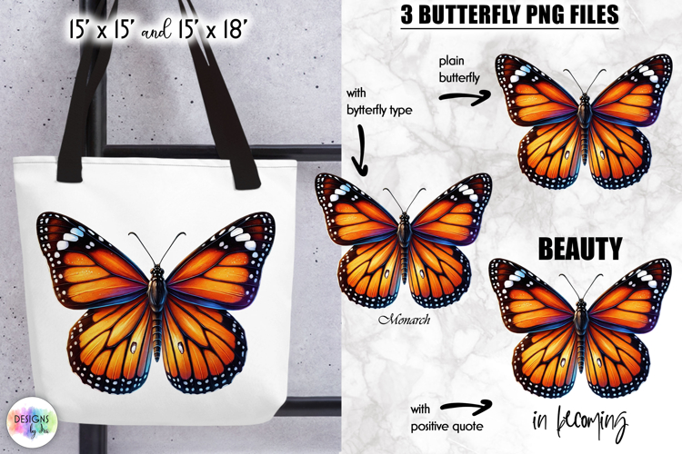 Inspirational Quotes Sublimation, Butterfly Clipart PNG