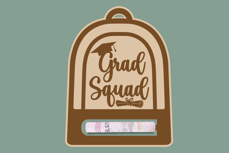 Graduation Money Holder Laser Engraving