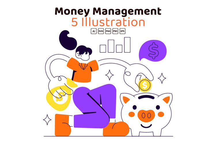 5 Money Management Illustration example image 1