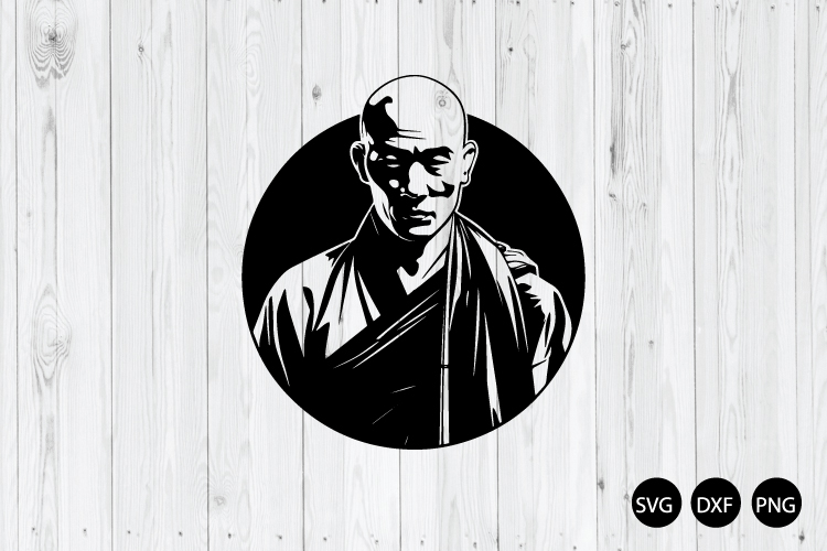 Monk SVG, Religious SVG, Buddhism SVG