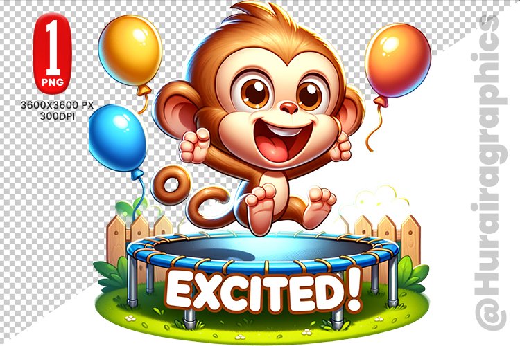 Cute Monkey Clipart Image 10