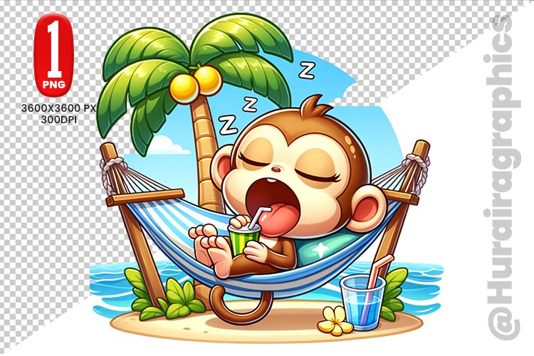 Cute Monkey Clipart Image 10