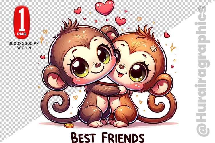 Cute Monkey Clipart Image 12