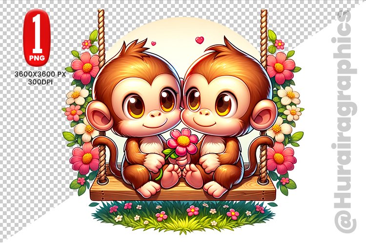 Cute Monkey Clipart Image 11