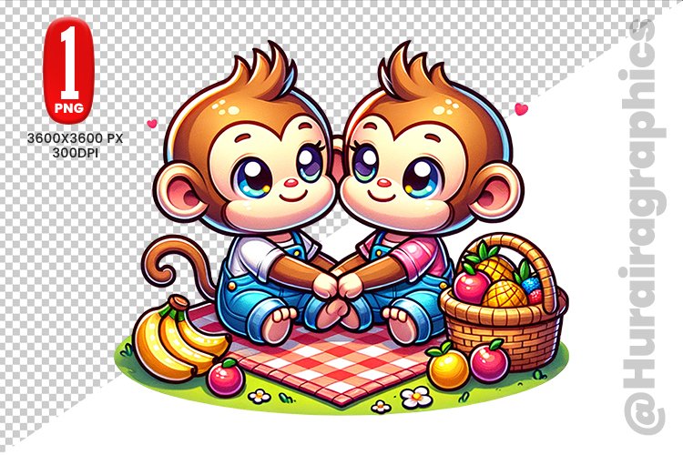 Cute Monkey Clipart Image 14