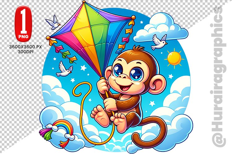 Cute Monkey Clipart Image 16