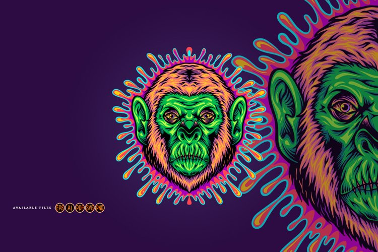 Monkey Svg Image 11