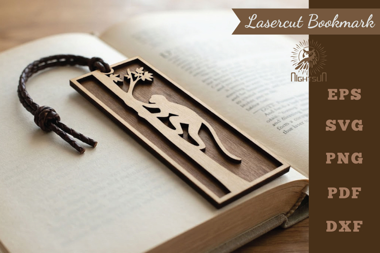Monkey Lasercut Bookmark
