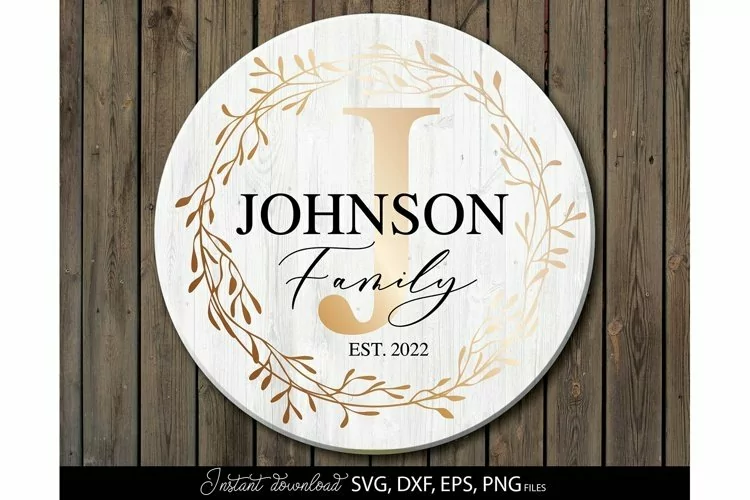 Family Monogram SVG | Wedding Monogram SVG | Monogram Circle