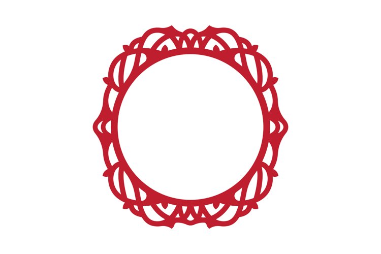 Monogram Frame SVG Cut File