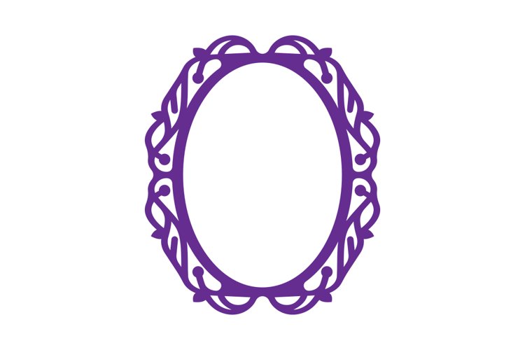 Monogram Frame SVG Cut File example image 1