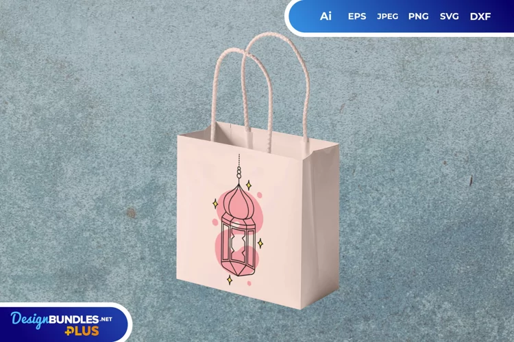 Monoline Arabic Lantern SVG