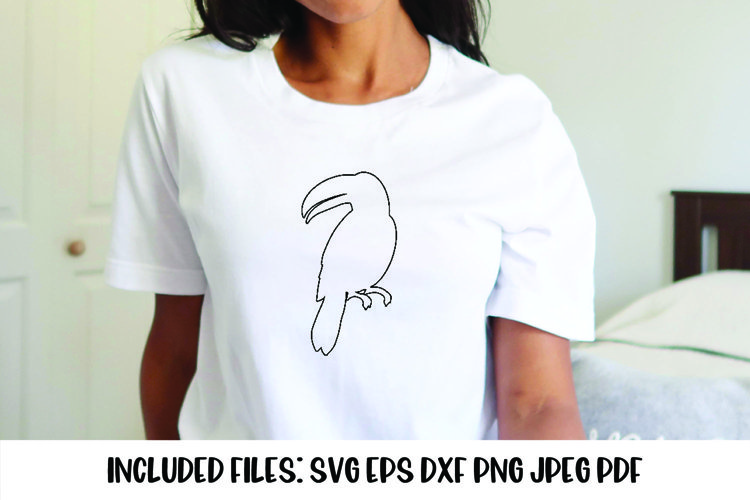 Monoline Toucan SVG example image 1