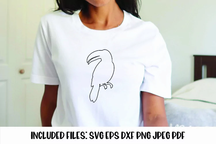 Monoline Toucan SVG