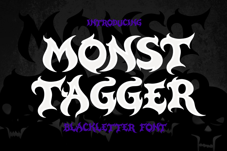 Monsttager | Bold Blackletter Gothic Font