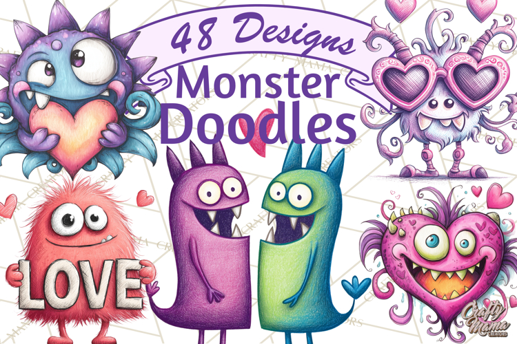 Cute Monster Clipart Image 8