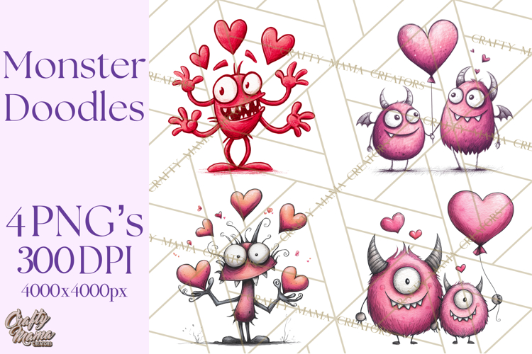 Cute Monster Clipart Image 22