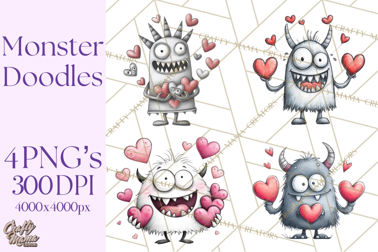 Cute Monster Clipart Image 24