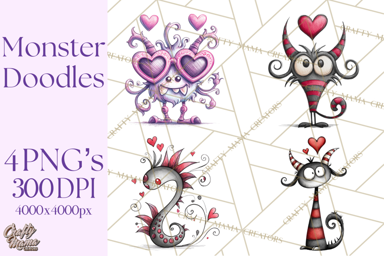 Cute Monster Clipart Image 3
