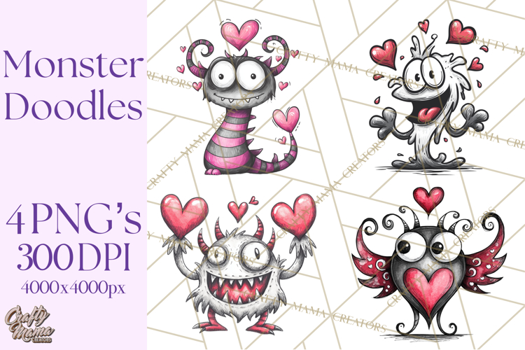 Cute Monster Clipart Image 4