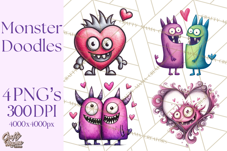 Cute Monster Clipart Image 7