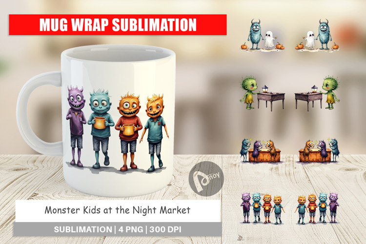 Mug Wrap Monster Night Market