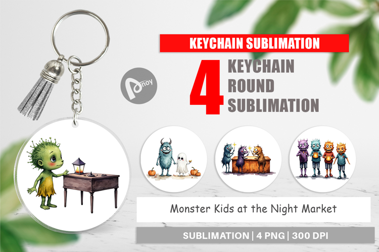 Keychain Monster Night Market