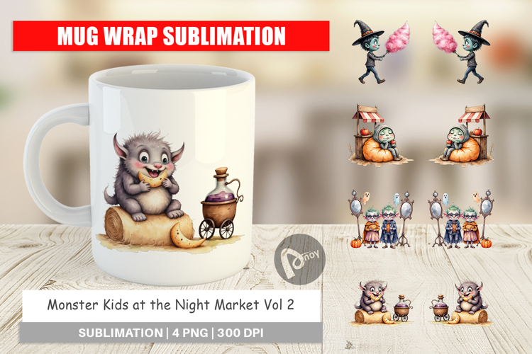 Mug Wrap Monster Night Market
